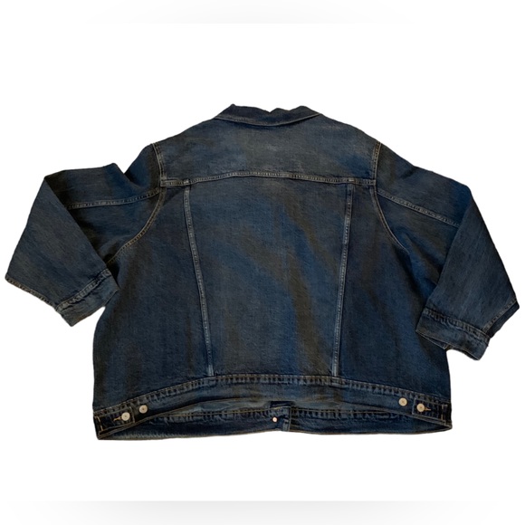 Old Navy Trucker Denim Jean Jacket 4XL Blue Med Wash NWT - Picture 2 of 7